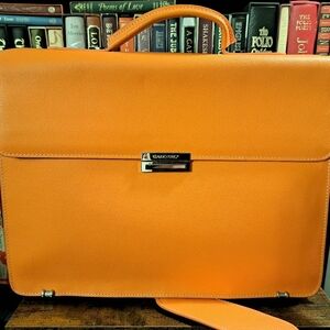 Pristine Claudio Ferrici Italian Leather Briefcase – New Old Stock